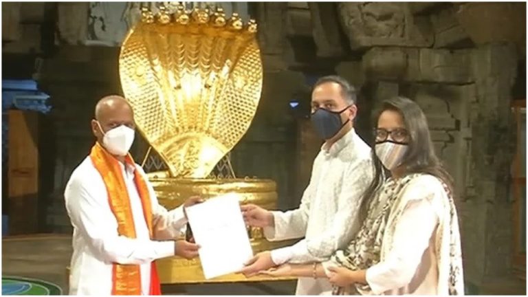 चेन्नई की एसेस हेल्थकेयर ने तिरुमाला के भगवान वेंकेटेश्वर मंदिर में दान दिये 2.1 करोड़