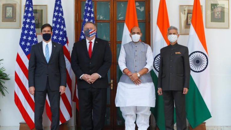 भारत, अमेरिका ने रक्षा समझौते पर हस्ताक्षर किये: पोम्पिओ ने कहा, भारत के साथ खड़ा है अमेरिका
