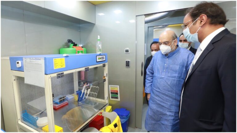 दिल्ली : मुफ्त में होगी COVID-19 की जांच, गृह मंत्री अमित शाह ने किया टेस्ट लैब का उद्घाटन